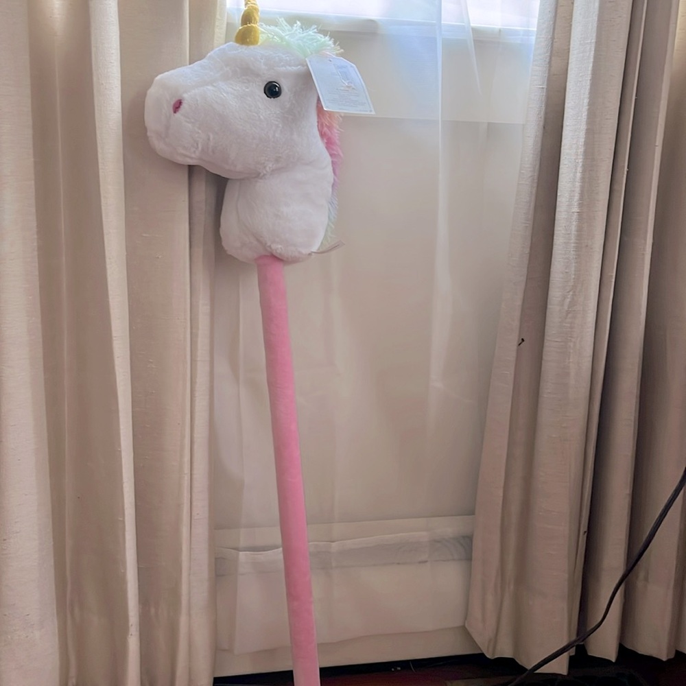 Unicorn Toy stick with sound ‘neigh’